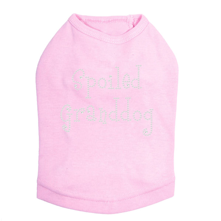 Spoiled Granddog rhinestone dog tank for large and small dogs.