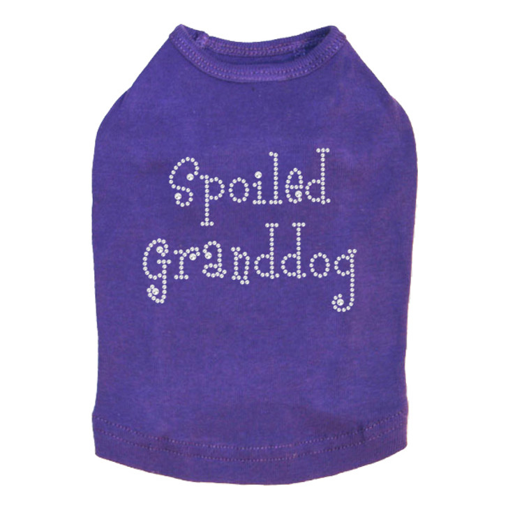 Spoiled Granddog rhinestone dog tank for large and small dogs.