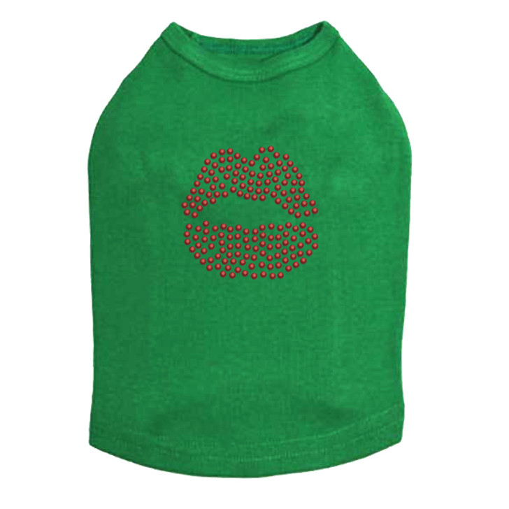 Red Lips - Dog Tank dog tank for large and small dogs.