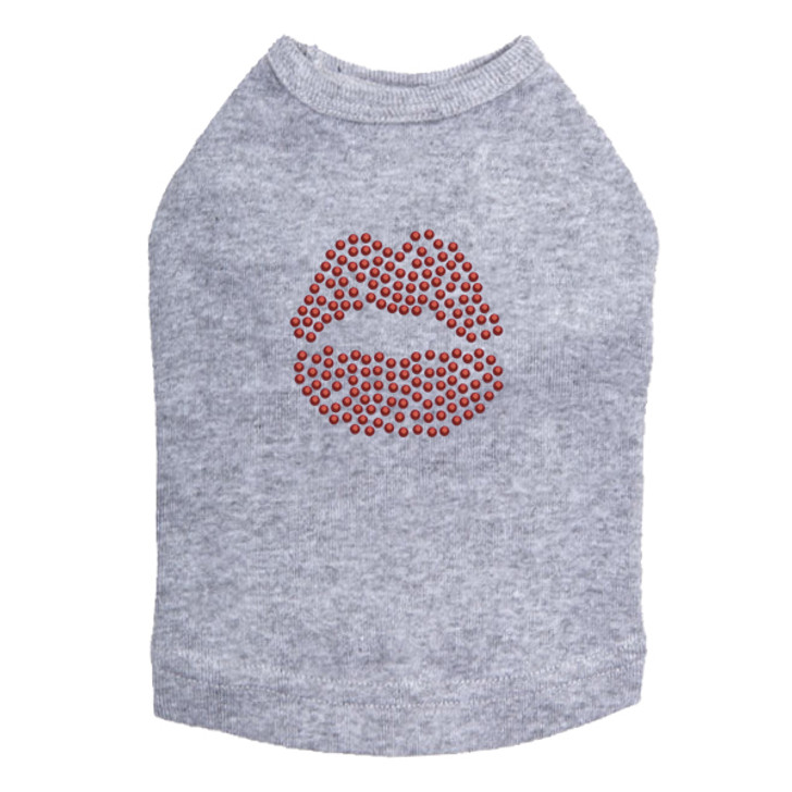 Red Lips - Dog Tank dog tank for large and small dogs.