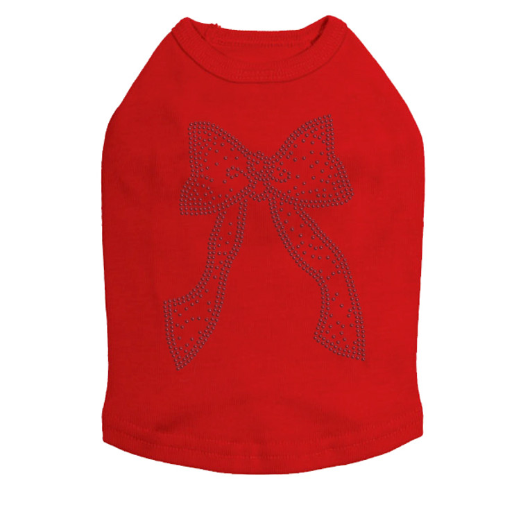 Bow - Red - dog tank for large and small dogs.