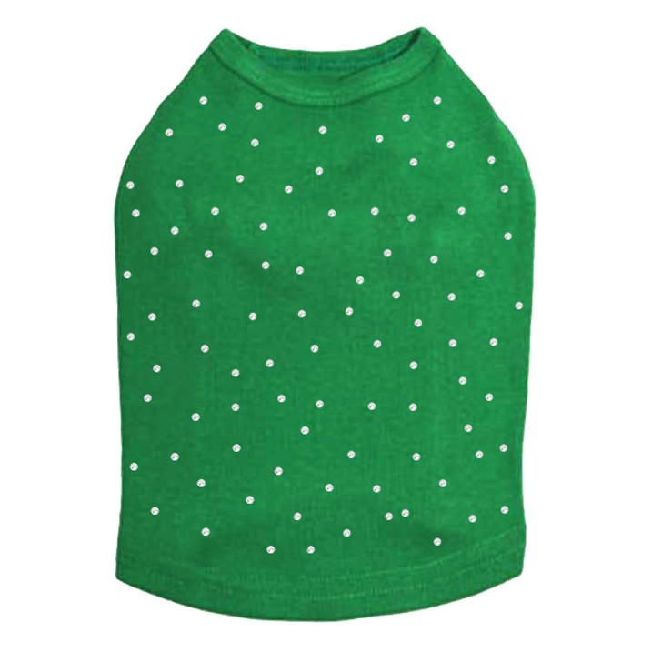 Scattered Stones - Clear Rhinestonesdog tank for large and small dogs.