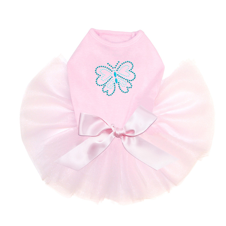 Blue Rhinestud Butterfly Tutu