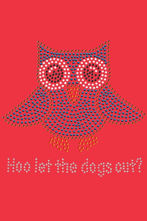 Blue Owl with "Hoo Let the Dogs Out?" - Custom Tutu