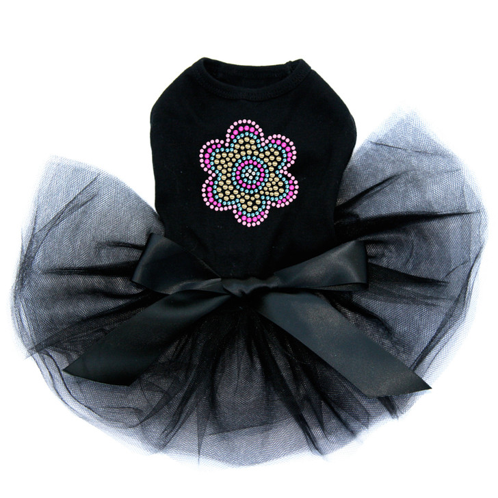 Multicolor Nailhead Flower dog tutu for large and small dogs.