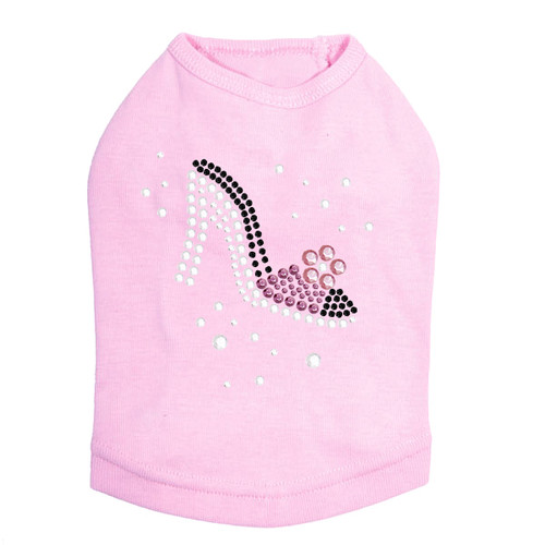 High Heel Shoe (Pink & Black) Dog Tank