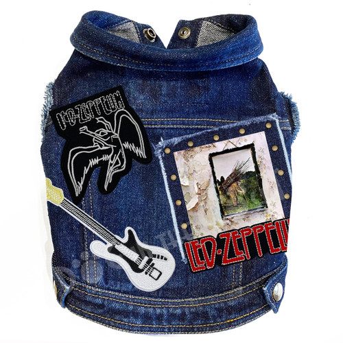 Rock Star - Led Zeppelin Inspired - Denim Dog Jacket