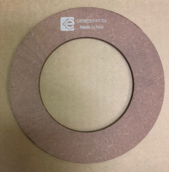 Friction Disc for Eurocardan Series 8 PTO shaft Clutch FD4  

O.D. = 160MM  (6.3")
I.D. = 97.5MM  (3.84")
Thickness = 3.5MM  (1/8")

Eurocardan/Italy