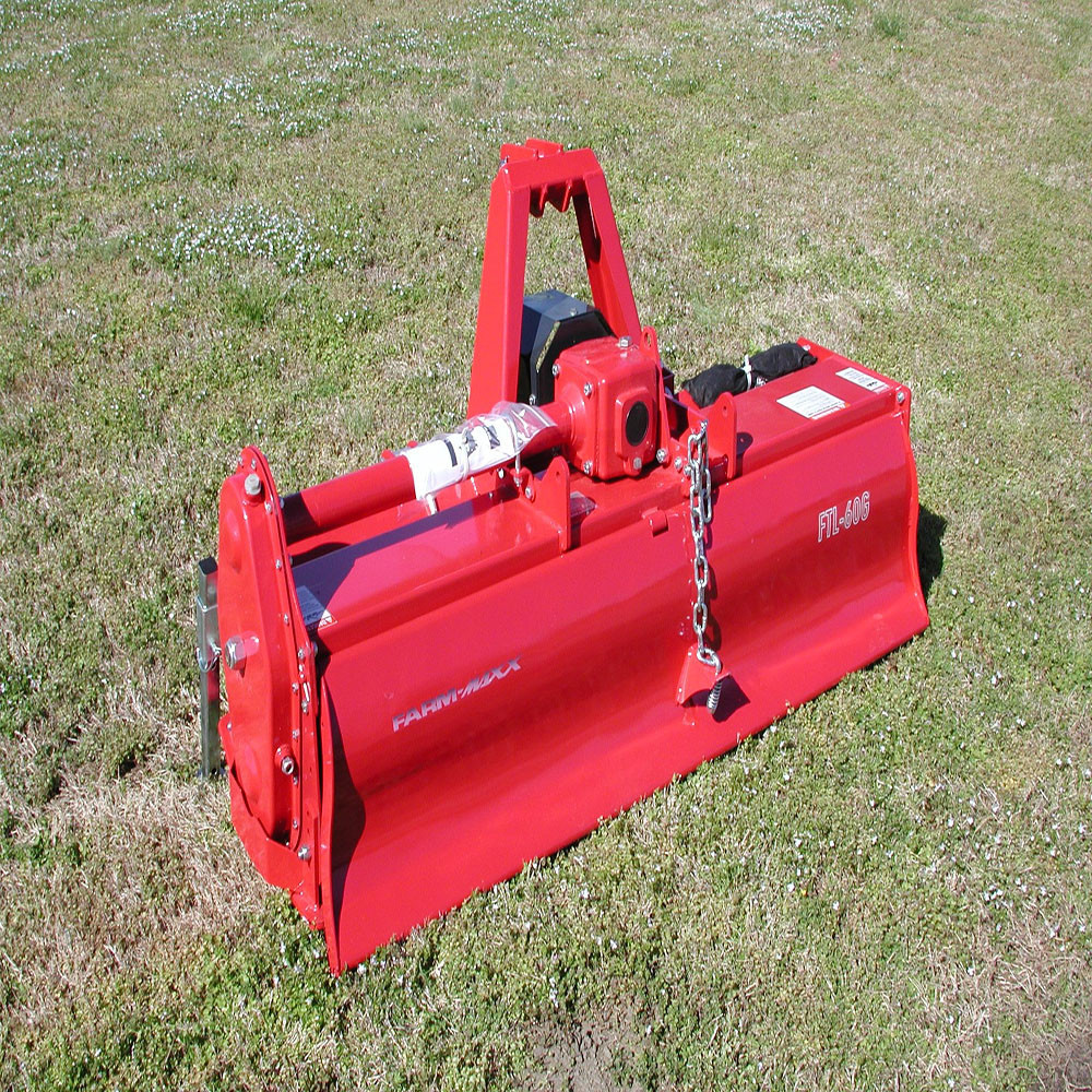 Farm-Maxx FTL gear drive rotary tiller for compact tractors