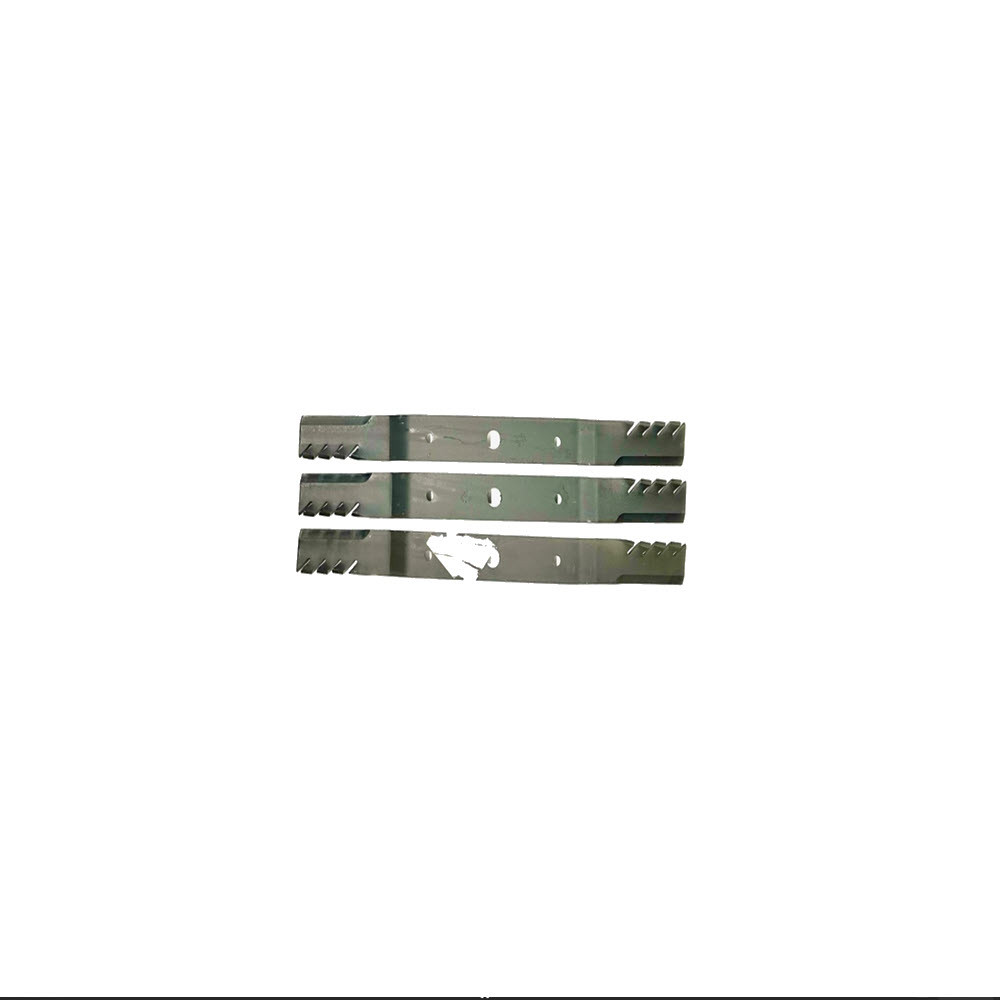 Set of 3 - 84" Mulching Blades

Length: 28 9/16"
Width: 2 5/16"
Thickness: 5/16"
Center Hole Diameter: 1"
Outer Hole Diameter: 5/16"
Hole Spacing: 4 3/4"

Fits:

Sicma Models FA2100 Grooming Mowers

First Choice Models GM35-84 Grooming Mowers

Phoenix Models M84 Grooming Mowers

FarmTrac Models GMR-84 Grooming Mowers 

Kioti® Models KM09-84 Grooming Mowers (Made in Italy/Sicma)

RhinoAg® Models FA713 Grooming Mowers

Bobcat® Models 84" Grooming Mowers

Replaces:

Alamo/Rhino® #00788505