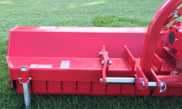 79" Farm-Maxx 3-Point Tractor Heavy Duty Flail Mower Model FFM-205
Mechanical Shift, W/Hammers, Rack Cover, Roller, Skids

The Farm-Maxx Flail Mower (FFM) was specifically designed to cut grass that is too heavy for ordinary mowers. It is ideal for providing a rough cut to taller grass where loose debris may be an issue, such as on roadsides.

The FFM’s design includes a rotating horizontal drum with sharp and durable flails. If a flail comes into contact with something solid, it will simply bounce off and bypass that particular object. In contrast, rotary mowers can grab small objects and eject them from the mower deck. This unique feature makes the FFM the perfect choice for areas where flying debris could cause damage.

In addition, it is also effective for managing weeds and preventing their unwanted growth. Another great use for it is mulching vineyards and orchard pruning. Its hydraulic feature allows it to reach areas of the ground where cutting grass is a challenge. The FFM is compatible with tractors ranging from 35 to 60 HP.

Standard Features:
79 inch working width
Rated for 30-60 HP
Manual side-shift included
26 - Hammer style blades included
Adjustable skid shoes included
Overrunning Driveline included
Series 5 PTO shaft included
Rear roller included
External setting of the belts
Rear rakers

*Some Assembly Required 
*Images are representative but may vary from actual product