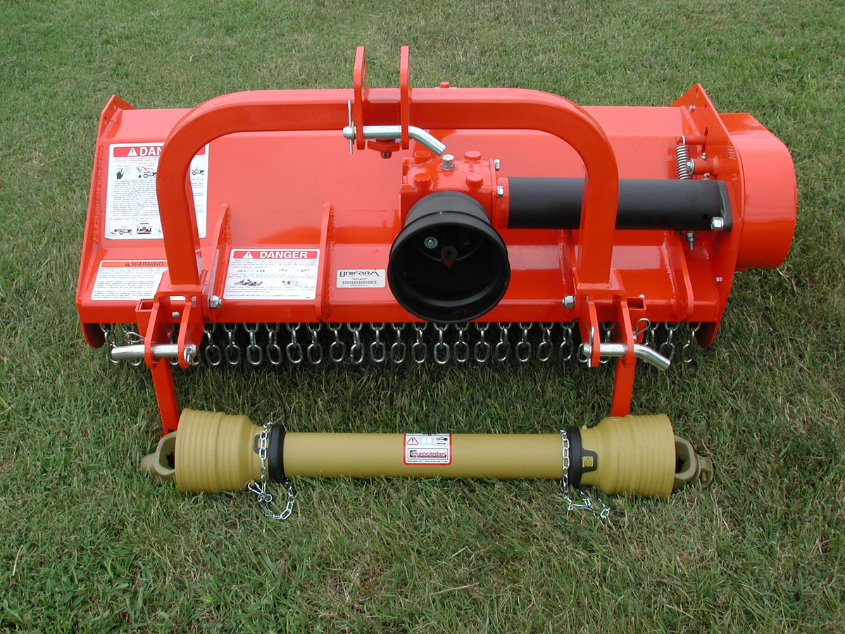 55" Phoenix (Sicma) 3 Point Tractor Flail Mower Model SLE-140
55" W/Width QH Comp.,#5 PTO Free Wheel G.B.

These High-Quality Phoenix Flail Mowers Available in working widths of 47 inches, 55 inches, 64 inches, and 74 inches. SLE Series Flail Mowers offer you the dependable performance you need to stay on the job! 40 years of experience go into the making of these machines.

Standard Features:
Quick Hitch Compatible Category I Three Point
Eurocardan Series 5 Driveline
3:1 Ratio Gearbox with Bevel Spiral Gears and Free Wheel
Double Parking Stand
No Tool Blade Change (Side Slicing Blades)
Center or Offset Mounting
Adjustable Working Height (Roller)

Standard Multiposition Offsetable Hitch
* Images are representative but may vary from actual product
* Some Assembly Required