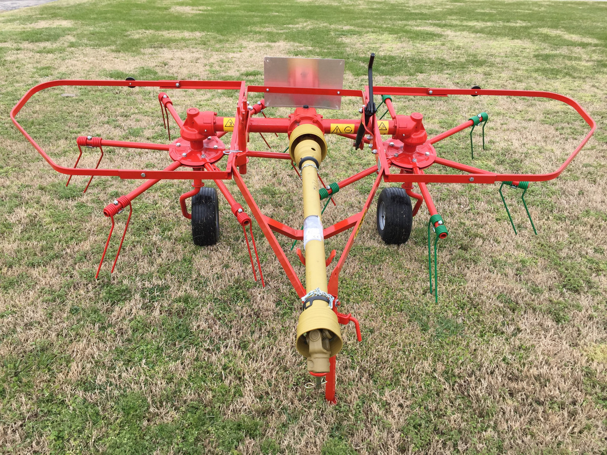 110" Farm-Maxx Pull Type Hay Tedder Model FHT-280-PT

TEDDER - 2.8M PULL W/15X6.00-6 TIRES

The Farm-Maxx FHT pull-type rotary hay tedder helps you hay faster. This cost-effective hay tedder is an excellent tool for spreading, aerating, and turning your hay so it will dry evenly. It's gentle and delicate, and you won't lose any of your leaves. This hay equipment is excellent when fluffing hay, and it works on a variety of ground types. offers a robust machine that is built for trouble free performance at an economical cost. Use our FHT series tedder to spread and aerate hay before harvesting to dry more effieciently. 

Standard Features:

Balloon Tires
PTO Included*
Pull Type Hitch
Standard Double U-Joints
Heavy Duty Frames
Oil Bath Gear Box
Easily Remove and Store Tine Arms For Transport
Rotors: 2
Working width: 9.186 ft.
Tines per rotor: 6
Speed of PTO shaft: 540
Required HP: 15/20

*Assembly Required

Manufactured by FORT & PEGORARO SpA in Italy