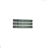 Set of 3 - 84" Grooming Mower Blades-High Lift

Length:28.5
Width: 2-3/8"
Thickness: 1/4" 
Center Mounting Hole: 3/4" (19MM)

Fits:

Befco Models C50-RD7 mowers as well as Flex and Superflex 84" mower decks

Farm-Maxx Models FMR-84 Grooming Mowers (Made in India)

IronCraft (Titan®) Models SGM-84 Grooming Mowers

Blue Diamond® Models 84" Grooming Mowers