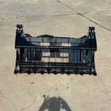 Front view of Farm-Maxx TS grapple attachment with high-capacity design for agricultural and forestry applications