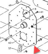 Sicma Side Plate for FTM Gear Drive Rotary Tiller, 4001178