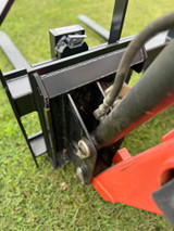 48" Farm-Maxx Quick Attach Pallet Forks Model FMPF22-48

Our pallet forks are designed for compact tractors with universal skid steer quick attach compatibility. Great for hauling large loads, this durable frame is rated at a 4,400-pound capacity and is crafted with a see-through headache rack to increase its durability and capacity.

Standard Features:
48” Pallet Forks
Fully Adjustable 1 ¼” x 4” Forks with Locks
Skid Steer / Front End Loader
Quick Attach Compatible