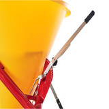 Farm-Maxx PTP-300 spreader control handle and adjustment lever detail