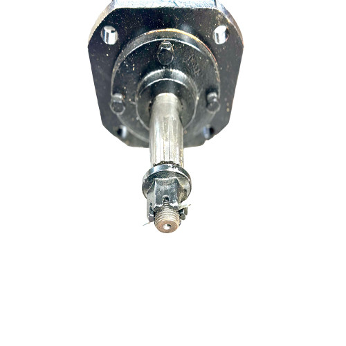 40 HP Gearbox for Rotary Cutters - Agri-X

Designed for use with our Agri-X 4 ft, 5 ft, and 6 ft rotary cutters.

Specifications:

Gearbox RC-30
Horsepower: 40
Max RPM 540
For 4 ft., 5 ft., and 6 ft. rotary cutters
Housing construction: Ductile iron
Mounting Base Thickness is 3/8 inch
9 inches tall
Distance between mounting holes is 4-3/4 inch
Smooth input shaft: 1-3/8 in diameter X 3-7/8 inches long
Output shaft 1-1/2 inch diameter X 12 Spline being 4-1/2 inch length
Spline length is 2-5/8 inches 
Gear ratio: 1:1.47
Gear type: Bevel gear
Uses 80/90W Gear Oil