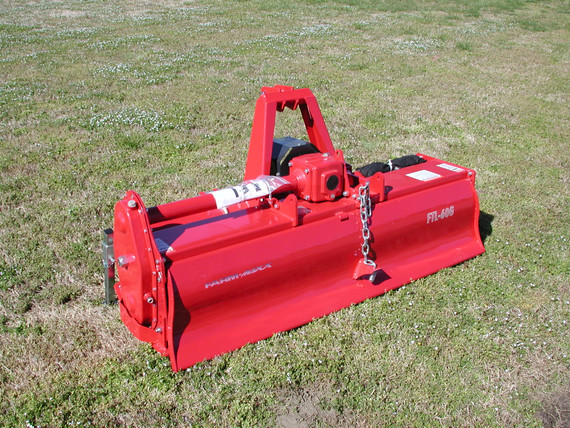 60" Farm-Maxx Gear Drive 3-Point Tractor Reverse Tine Rotary Tiller Model FTHR-60G-K
W/Slip Clutch PTO
24 Tines-Each side-Tine # 14040 Right / 14041 Left

The Farm-Maxx Gear Drive Reverse Tine Rotary Tillers are popular with professional landscapers, gardeners, hunters, small farmers, and many other demanding users. Built tough for years of dependable, top notch service, the reverse rotation tillers tend to achieve greater depth penetration resulting in moving and pulverizing more soil; burying more of the residue. They will typically pulverize your soil in fewer passes than the forward rotation and will tackle hard ground by being 'sucked' in and staying put!

Standard Features:

ASAE Quick Hitch Compatible Welded Hitch
Boron Steel Tines for Long Life
Heavy Duty Zinc Plated Jack Stand
Heavy Drag Board w/Zinc Plated Check Chains
Adjustable Lower Hitch Blocks