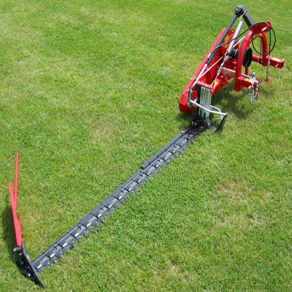 108" Farm-Maxx FSBM-9H Sickle Bar Mower-Hydraulic Fold

Farm-Maxx FSBM-9H 

The Farm-Maxx Sickle Bar Mower is perfect for Small Hay Operations, Pond and Ditch Bank Mowing. The FSBM Series Sickle Bar Mowers are perfectly fitted to your needs. Rugged and simple construction assure years of trouble free performance. Available in manual and hydraulic fold configurations, these mowers are sure to impress!

Standard Features:
Requires 40hp
Hyd. Fold
Double Action Cutter Bar
Easy Change "Bolt On" Guards
+ 90 to - 60 Degree Cutting Angle
Heavy Duty Safety Release 
Extra Blade Bar Included 
Powder Coat Paint

*The entire mower will be manually raised and lowered from the operator seat by using the tractor's hydraulic lifting three point hitch. The cutter bar angle is determined by the operator opening/closing of the hydraulic cylinder control valve from the tractor seat. For transport, the operator will raise the cutter bar to 90 degrees vertical, stand on the ground and attach a rigid transport locking rod.

* Your tractor will need a remote hydraulic valve to operator the sickle cutter bar raise lower functions. You'll need to purchase hydraulic hose end(s) to match the hydra. quick coupler fittings on your tractor. You may be able to use a front end loader valve function to perform the task.

*Instruction Manual Included
*Assembly Required
*Images are representative but may vary from actual product
Made in Italy