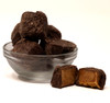 Kitch'n Snacks 10 oz. Dark Chocolate Vanilla Caramels with Sea Salt Tub