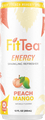 FitTea 12 fl. oz. Sugar Free Peach Mango Energy Sparking Refresher (12 Pack)