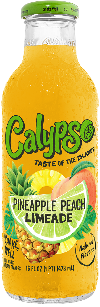 Calypso 16 fl. oz. Pineapple Peach Limeade | Kitch'n