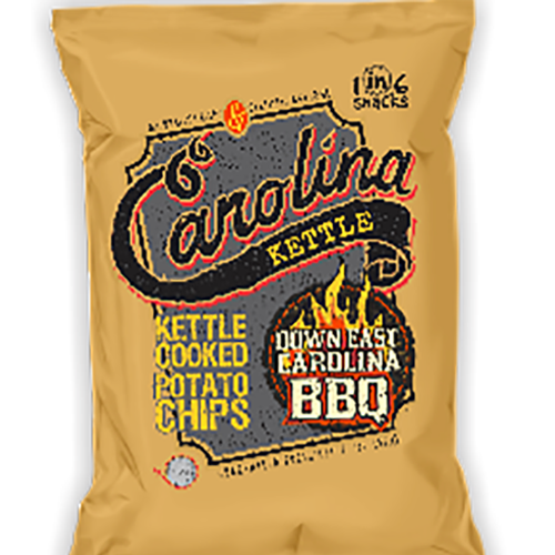 Carolina Kettle 2 oz. Down East Carolina BBQ Kettle Cooked Potato Chips (20 Pack)