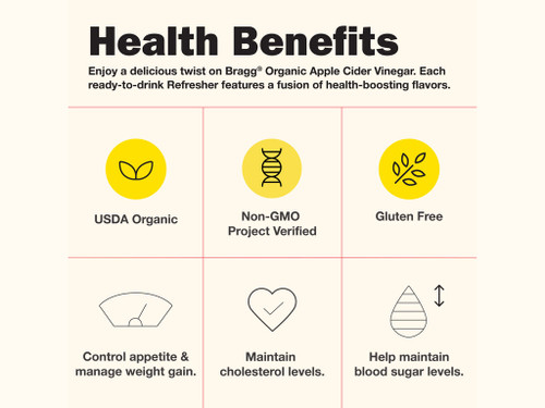 Bragg 16 fl. oz. Organic Apple Cider Vinegar Apple Cinnamon Drink