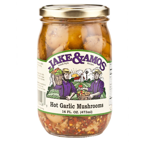 Jake & Amos® 16 oz. Hot Garlic Mushrooms