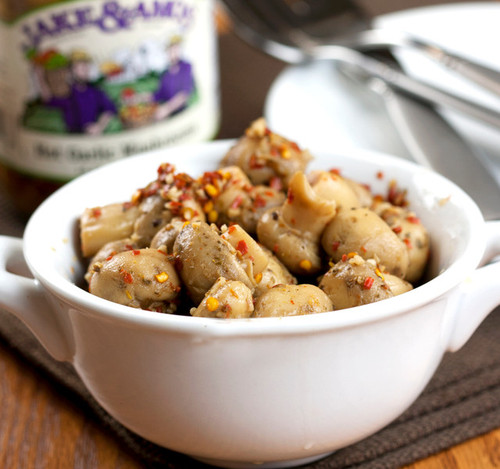 Jake & Amos® 16 oz. Hot Garlic Mushrooms