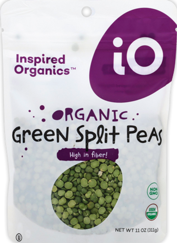Inspired Organics® 11 oz. Organic Green Split Peas Pouch