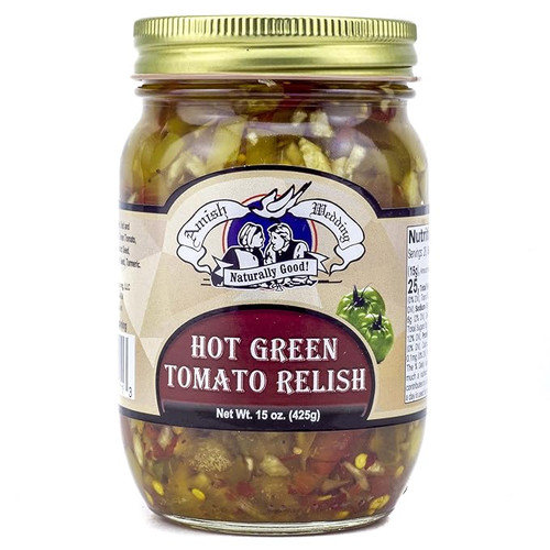 Amish Wedding® 15 oz. Hot Green Tomato Relish