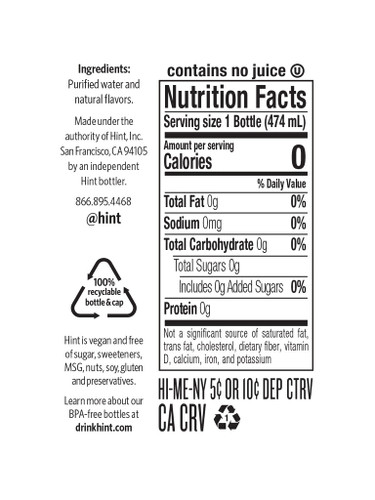 hint® 16 oz. Blueberry Lemon Flavored Water
