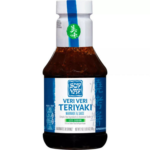 Soy Vay 21 oz. Veri Veri Less Sodium Teriyaki Marinade & Sauce