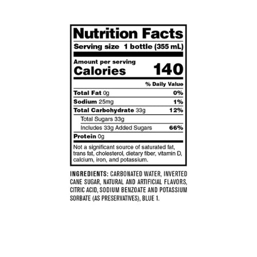 Jones 12 fl. oz. Blue Bubblegum Soda