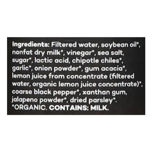 Inspired Organics® 8 fl. oz. Gluten-Free Southwest Ranch Dressing