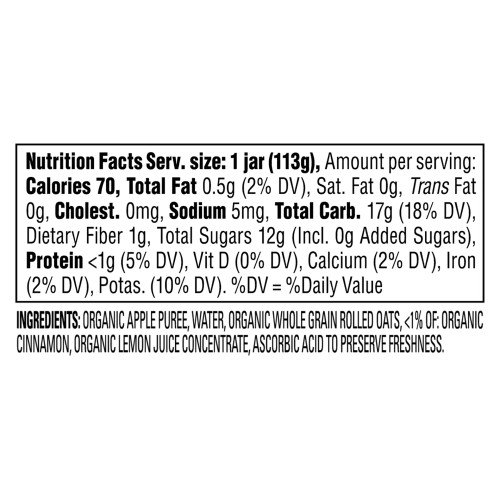 Happy Baby® 4 oz. Clearly Crafted Apples, Oats & Cinnamon Jar