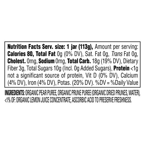 Happy Baby® 4 oz. Clearly Crafted Pears & Prunes Jar