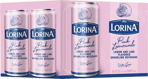 Lorina 11.2 fl. oz. Can Artisanal Sparkling Pink Lemonade (6 Pack)
