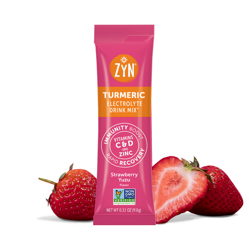 ZYN 0.31 oz. Strawberry Yuzu Flavored Turmeric Electrolyte Drink Mix (7 Count)