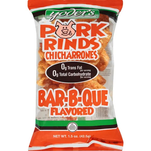 Yoder's 1.5 oz. Bar-B-Que Flavored Pork Rinds (12 Pack)
