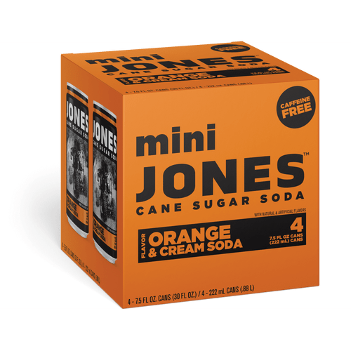Jones 7.5 fl. oz. Orange & Cream Soda Mini Cans (4 Pack)