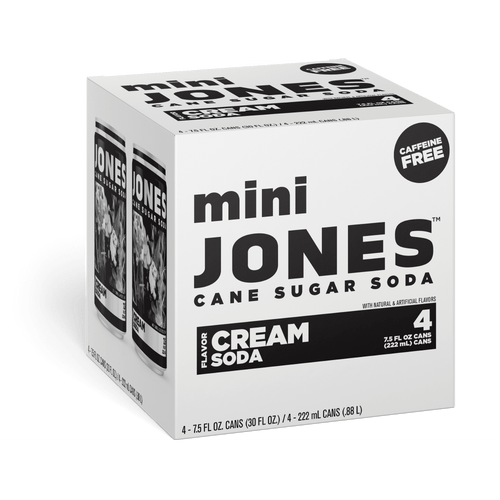 Jones 7.5 fl. oz. Cream Soda Mini Cans (4 Pack)