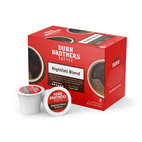 Dunn Brothers Nightfall Blend Dark Roast Coffee K-Cups (12 Count)