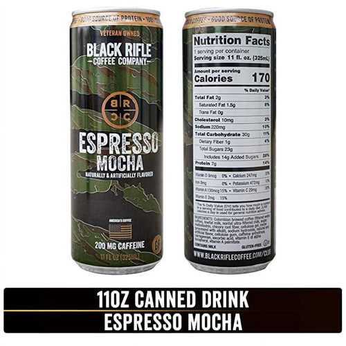 Black Rifle 12 fl. oz. Ready To Drink Espresso Mocha Coffee (6 Pack)
