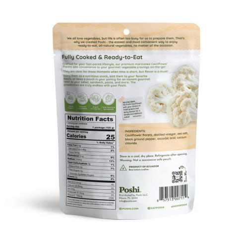 Poshi 4.4 oz. Cauliflower with Salt & Black Pepper