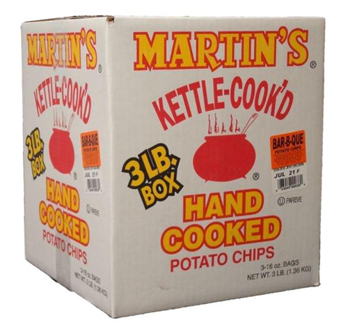 Martin's 16 oz. Kettle Cook'd Bar-B-Q Chips (3 Pack)