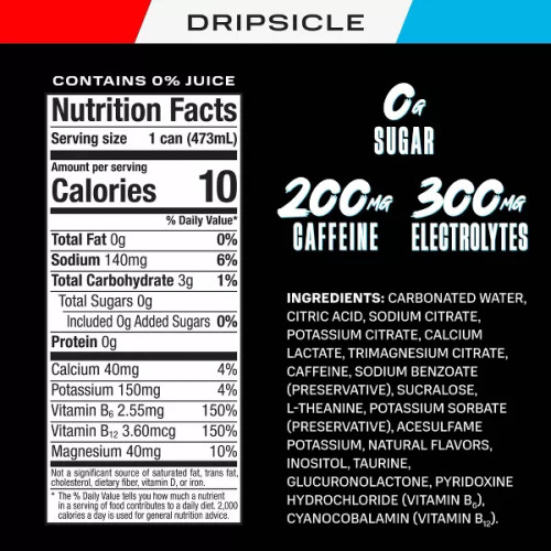 Prime 16 fl. oz. Dripsicle Energy Drink
